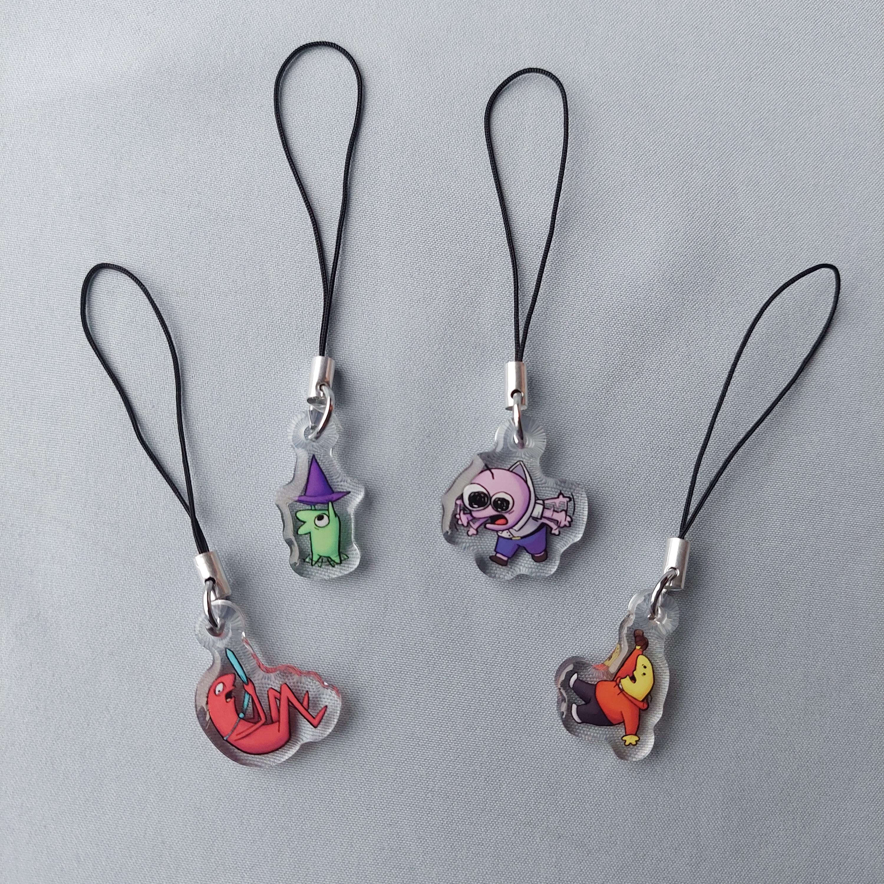 Dangling Friends Mini || Smiling Friends Phone Charms