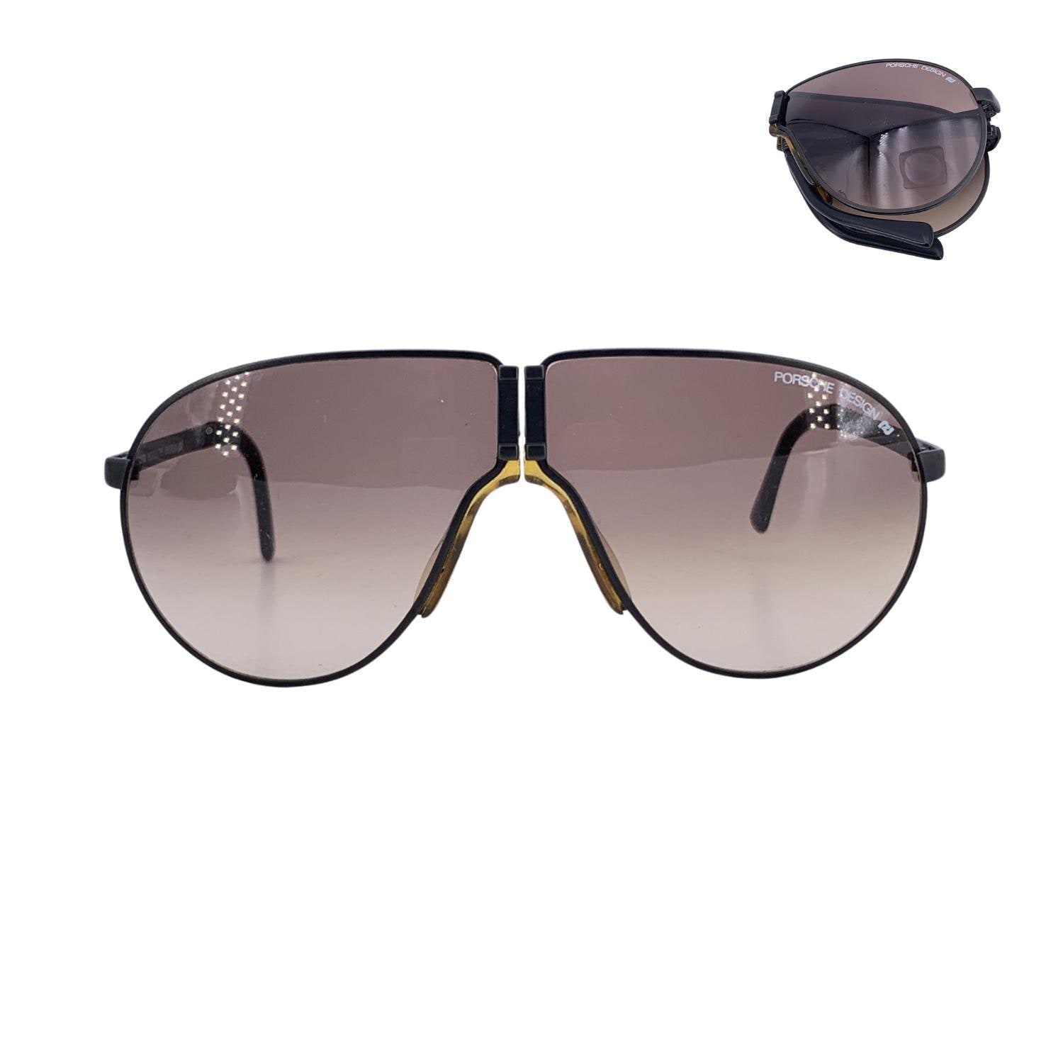 Vintage Porsche Carrera Folding Aviator Sunglasses Germany Metal Frame 5622 Sunglasses Porsche 5622 Rare 80 main image 3