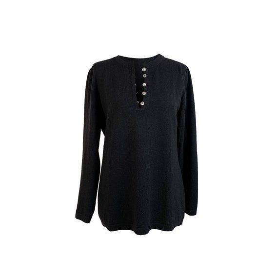 Authentic De Carlis Roma Vintage Black Cashmere Ju