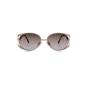 Authentic Christian Dior Vintage Gold Metal Sunglasses 2742 43 57/15 120mm