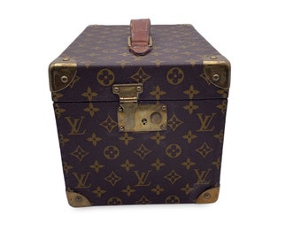 Authentic Louis Vuitton Vintage Monogram Boite Flacons Train Case