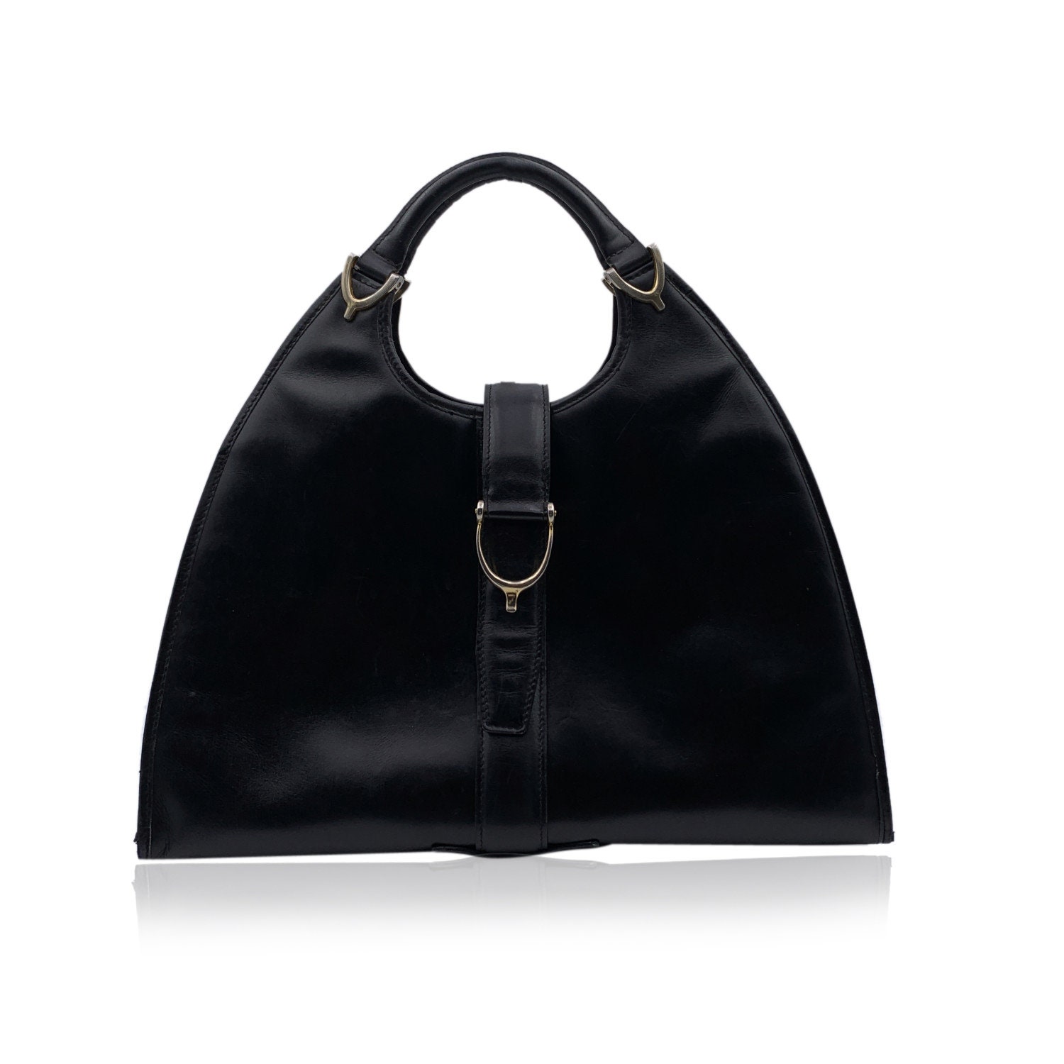 Gucci Vintage black canvas and leather hobo bag Cotton ref.165957 - Joli  Closet