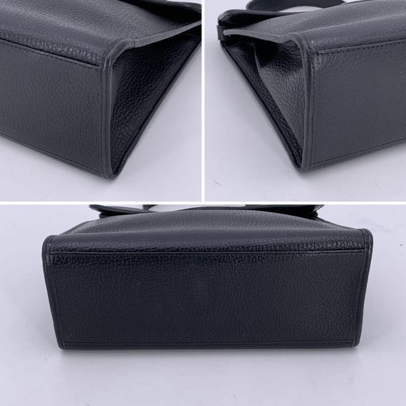 クリスチャン・ディオール ヴィンテージ ブラックレザー サッチェル