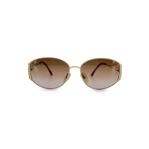 Authentic Christian Dior Vintage Gold Metal Sunglasses 2881 40 57/16 130mm