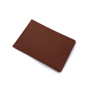 Authentique porte-photos portefeuille à deux volets en cuir marron clair Louis Vuitton