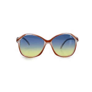 Authentic Yves Saint Laurent Vintage White Red Diane Sunglasses 54/16 140mm