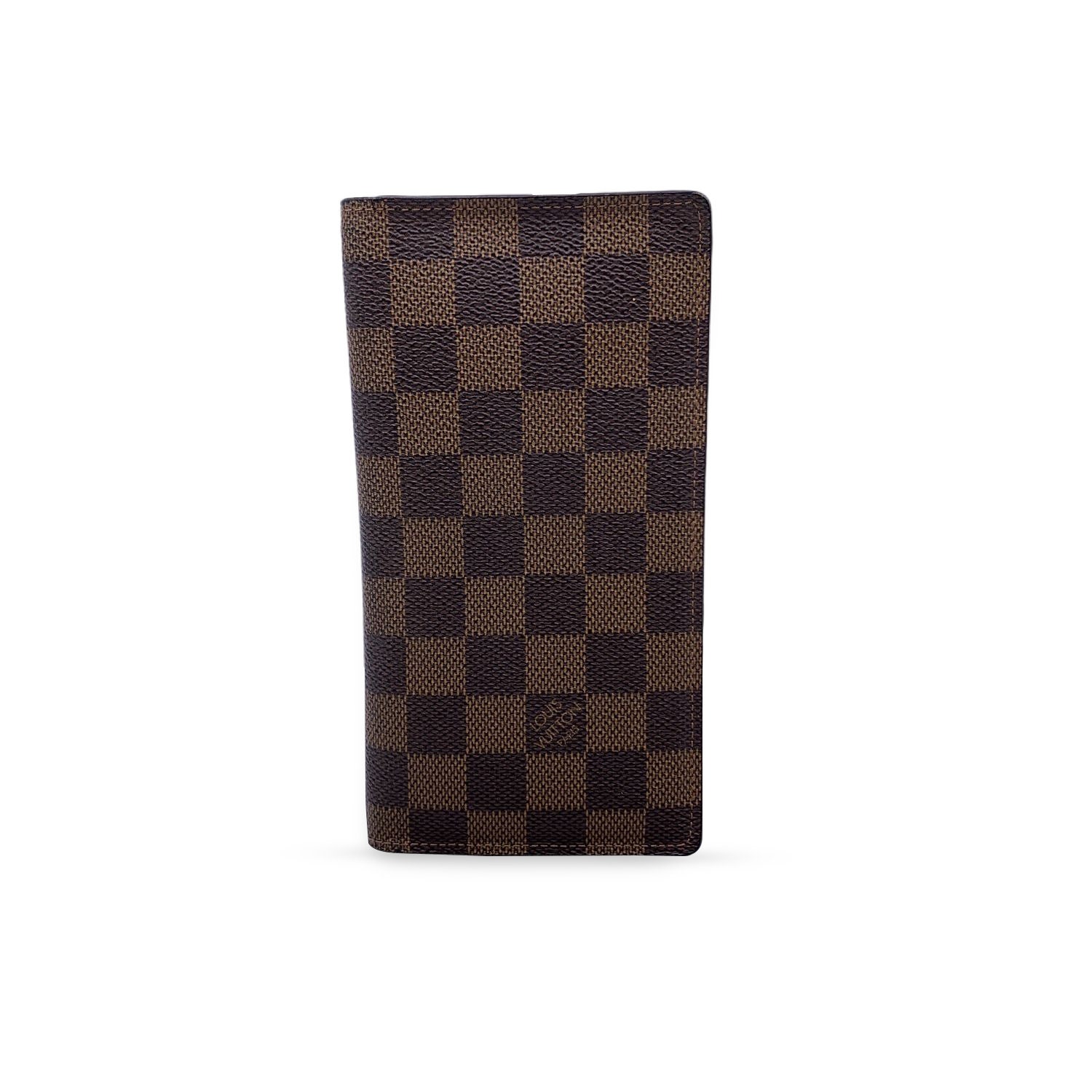 LV White Checker 2 Sided Wallet w/ Zipper