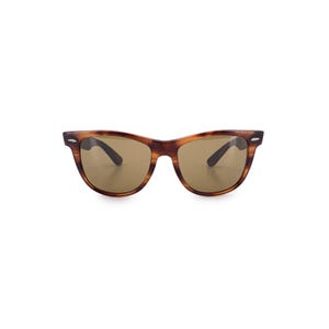 Authentic Ray-Ban B&L Brown Acetate Wayfarer II Sunglasses 53/14 140 mm