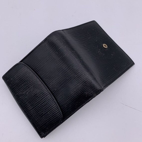Authentic Fendi Vintage Black Epi Leather Bifold … - image 5
