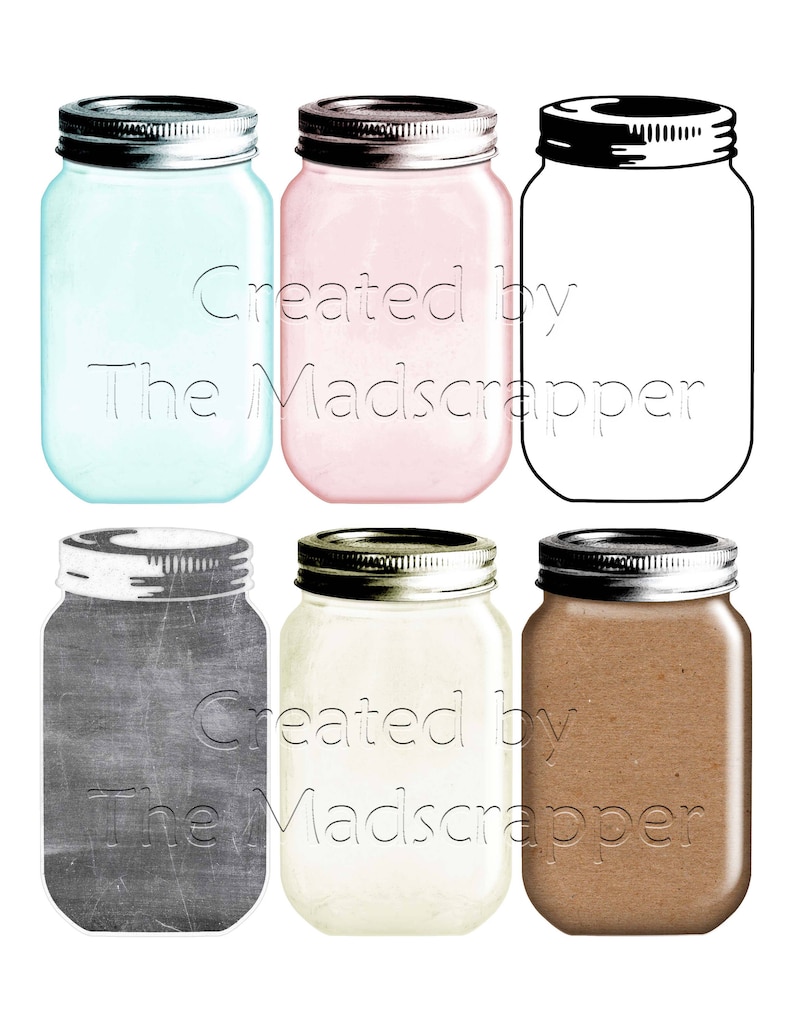 Digital Tags Mason Jar Tags Gift Tags Hang Tags Printable and - Etsy