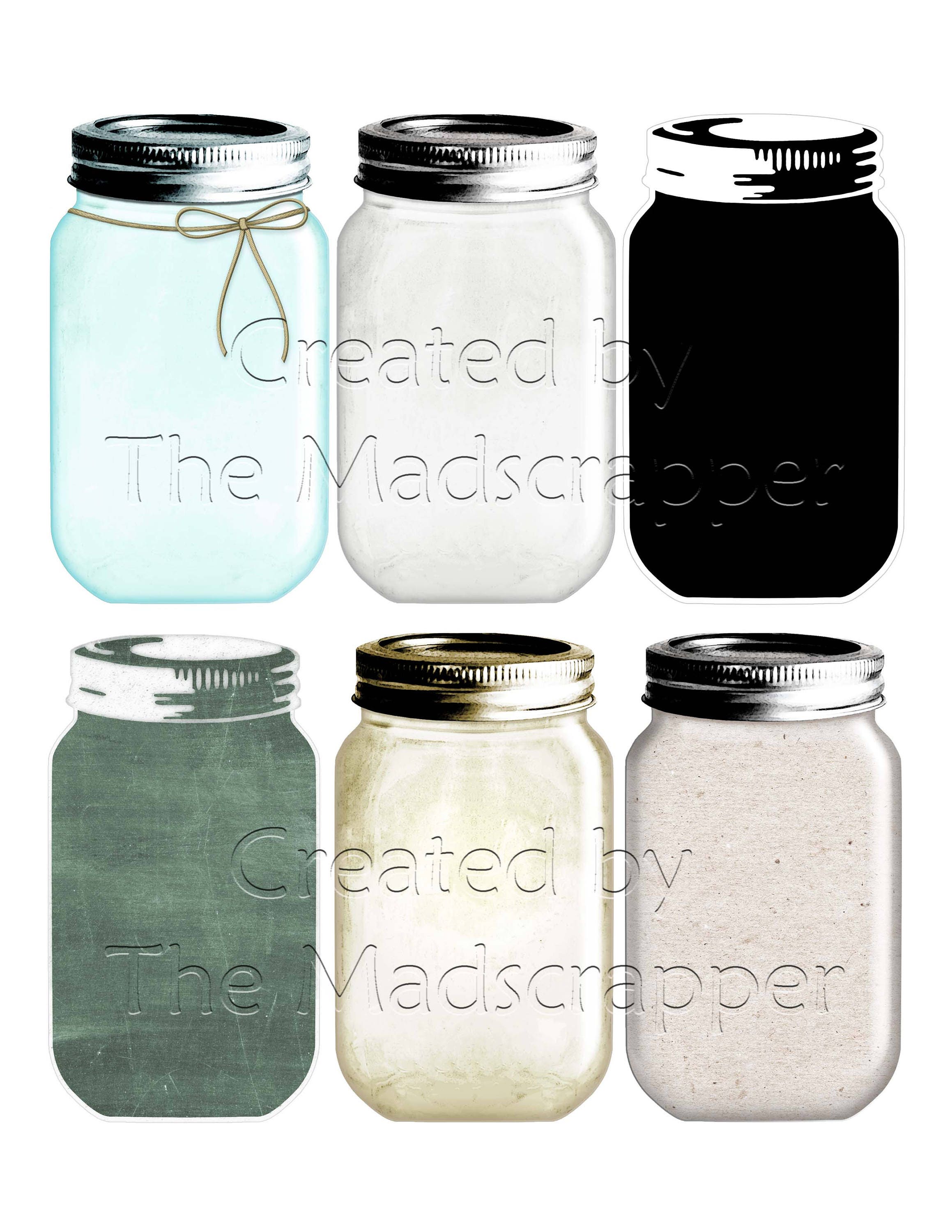 Digital Tags Mason Jar Tags Gift Tags Hang Tags Printable and - Etsy