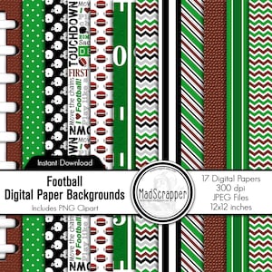 Carta per album digitale Carta da calcio digitale Sfondo e clipart Download immediato