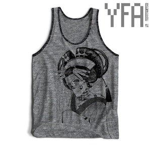 Skeletal Oiran Tri-Blend Tank Top | Made-To-Order in USA | Gifts for Him or Her