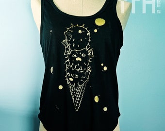 Blowfish Ice Cream Black Tank Top | Gifts for Women | Ready to Ship