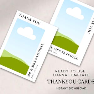 Notes/cartes de remerciement CANVA