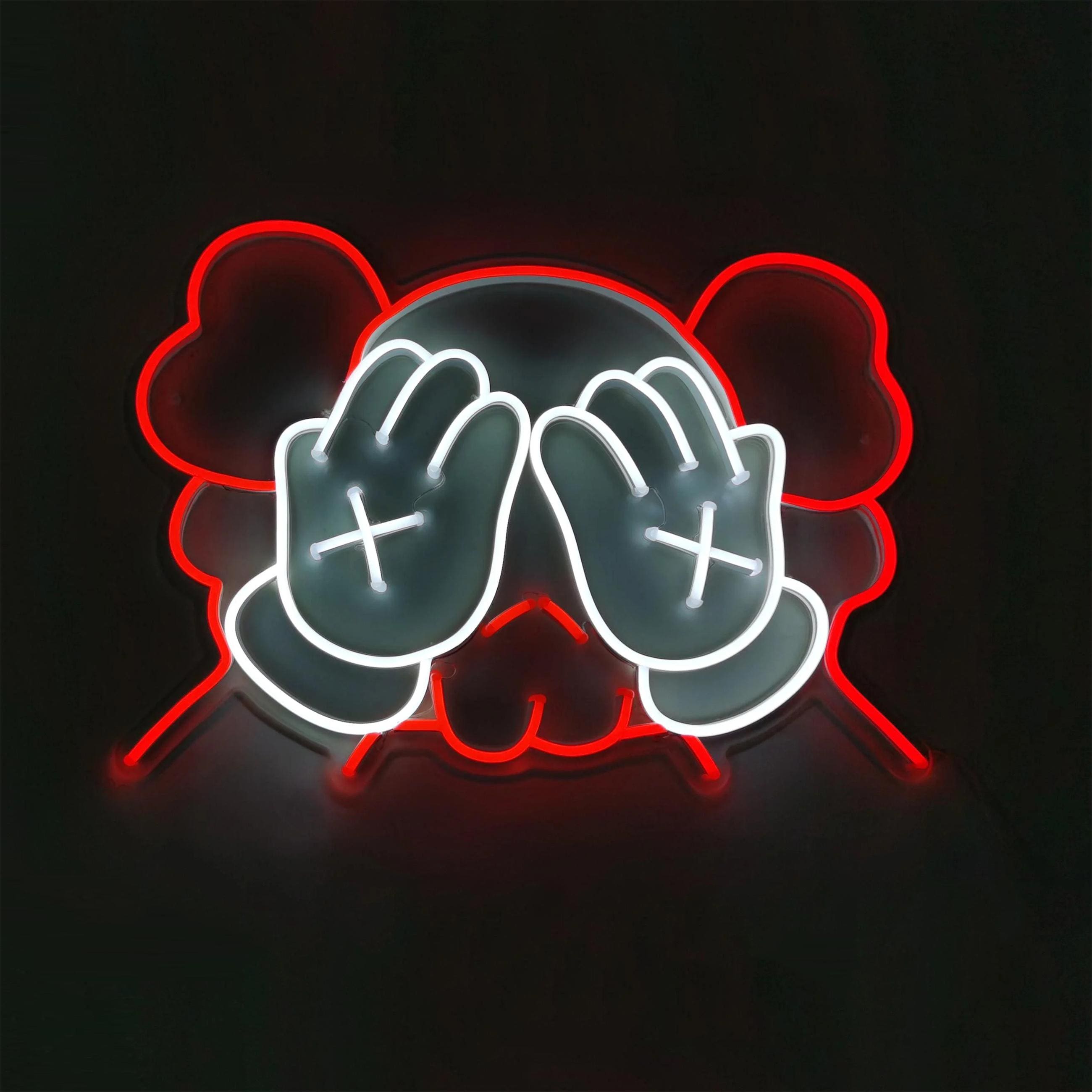 Custom Kaws-inspired LED Neon Sign: Game Room Decor - Etsy