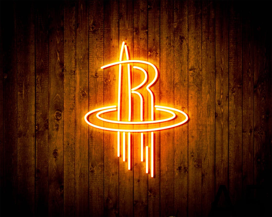 Neon Sign Houston Rockets Handmade LED Neon Light Sign,custom Sports ...