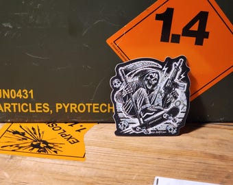 Grim Shooter Sticker