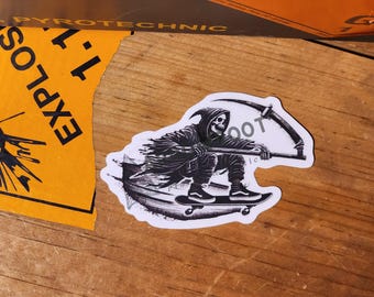 Grim Skater Sticker