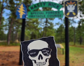 Quiet Professional Skull sticker