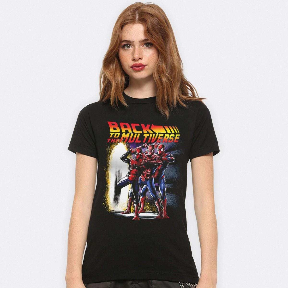 スパイダーマン バック・トゥ・ザ・マルチバース Tシャツ、バック 