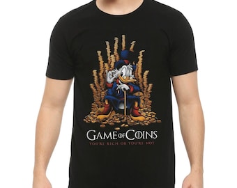 Scrooge McDuck Game of Coins T-Shirt, Men's and Women's Sizes (MUL-71007)