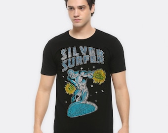 T-shirt vintage Silver Surfer, taglie da uomo e da donna (FFF-321685)