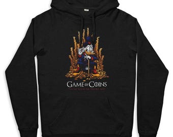 Scrooge McDuck Game of Coins Hoodie and Sweatshirt, Unisex Sizes (MUL-71007)