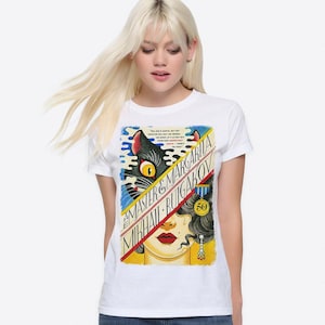 Women's T-Shirts [Out of Print] Mikhail Bulgakov / The Master and Margarita Relaxed Fit Tee (Heather Grey) (Womens) The Master and Margarita unisex t-shirt — Out of Print