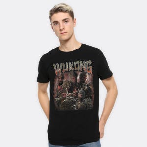 Black Myth Wukong Collage Graphic T-Shirt, Men&#39;s and Women&#39;s Sizes (WKG-04089)