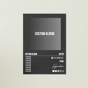 Custom Album Poster