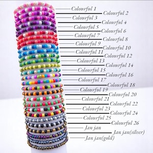 Custom Bulk Friendship Bracelets, Personalized Beaded Name Jewelry, Name Beaded Bracelets, Team Gifts, Best Friend Gifts, School Gifts