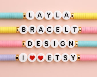 Custom Name Beaded Bracelets | Personalized Bulk Gifts for Teams, Events, Classrooms & Friendship Groups