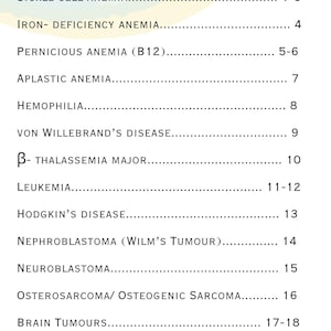 Appunti di ematologia oncologica pediatrica / Scuola di infermieristica / Preparazione all'esame NCLEX (PDF)