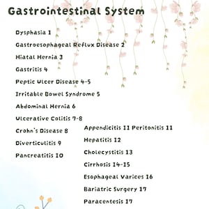 Repaso del sistema GI / Repaso del examen NCLEX / Apuntes de la escuela de enfermería (PDF)