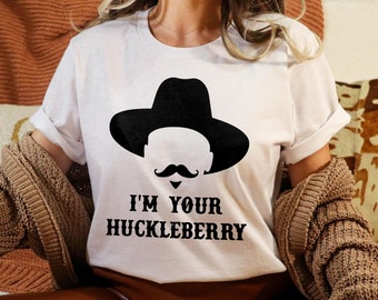 Camiseta "Soy tu Huckleberry": camiseta con gráficos sureños y campestres