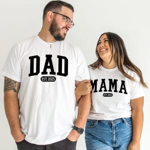 Dad and Mama Shirts - Gift for New Mom - Gift for New Dad - Pregnancy Announcement Shirts - New Dad Shirts - New Mom Shirts