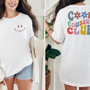 Cool Cousıns Club Shirts, Cousin Crew Kids Shirt, Retro Cousin Tee, Cousins Matching T-Shirt, Gift for Cousin, Matching Natural Kids Shirt