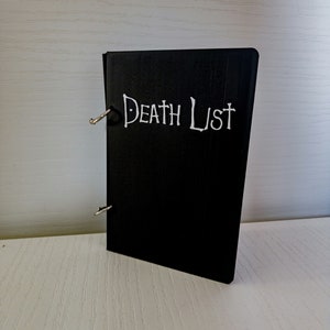 Death list, libro ispirato al death note dove contenere le sfide per un addio al celibato indimenticabile