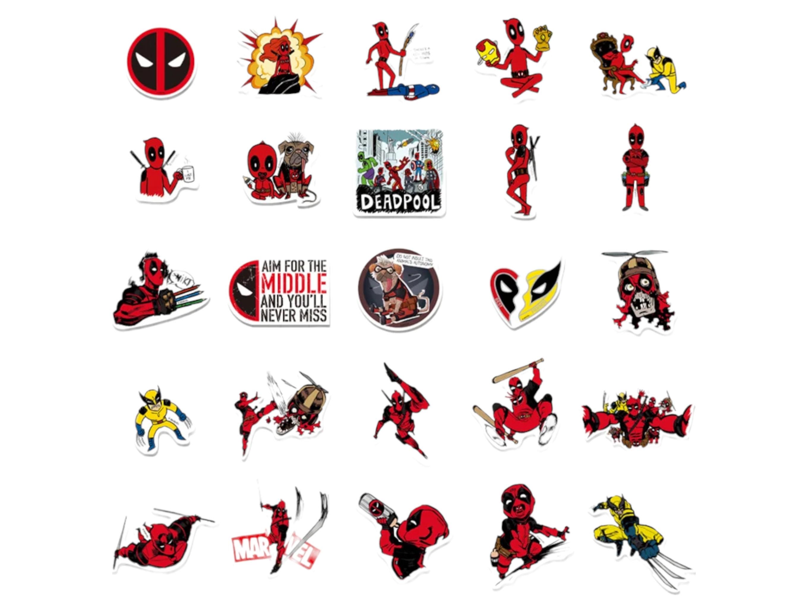 Deadpool and Wolverine Stickers New Deadpool Movie, Phone, Fridge ...