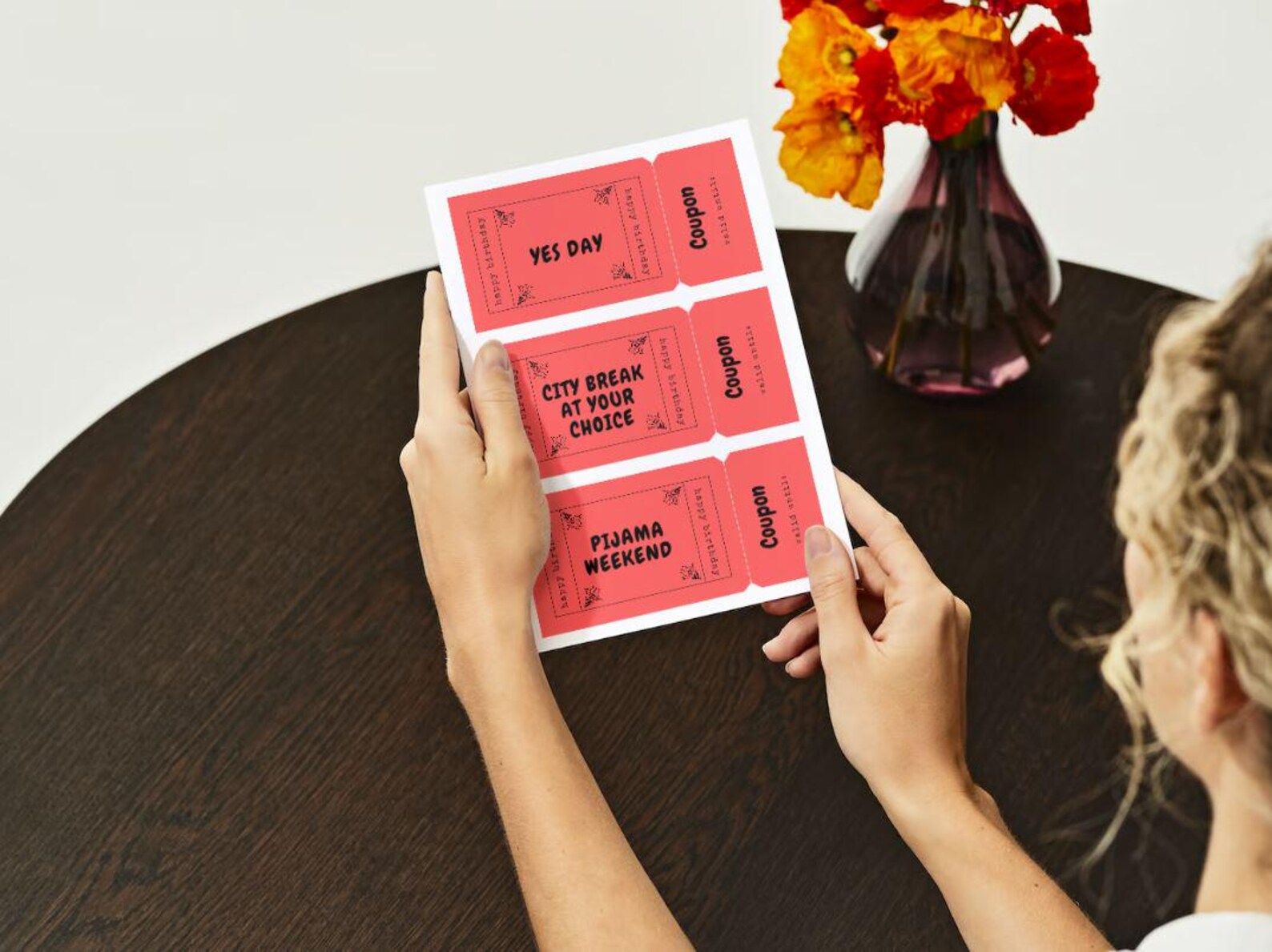 Printable Birthday Coupon Template Birthday Gift Voucher Editable