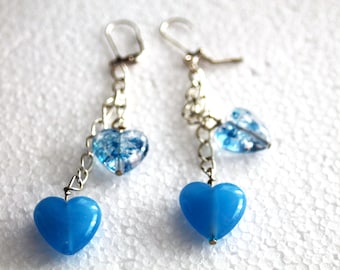 My Blue Blue Heart Earrings