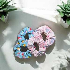 Peppa Pig Inspired Scrunchies,Handmade Scrunchies,Peppa Pig