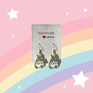 Anime Inspired Dangle Earrings, Totoro Inspired Earrings