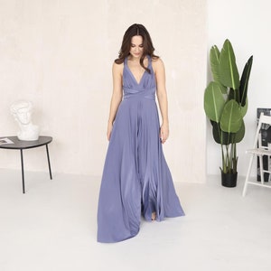 Steel blue infinity dress outlet