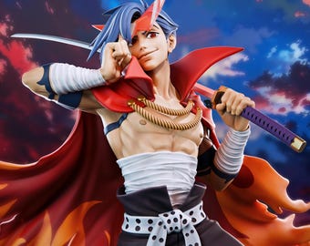 Kamina Figure | Gurren Lagann | 12k Resolution | 3D Printed | Unassembled | Unpainted