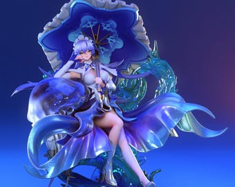 Cantarella Figure | Wuthering Waves | 12k Resolution | 3D Printed | Unassembled | Unpainted