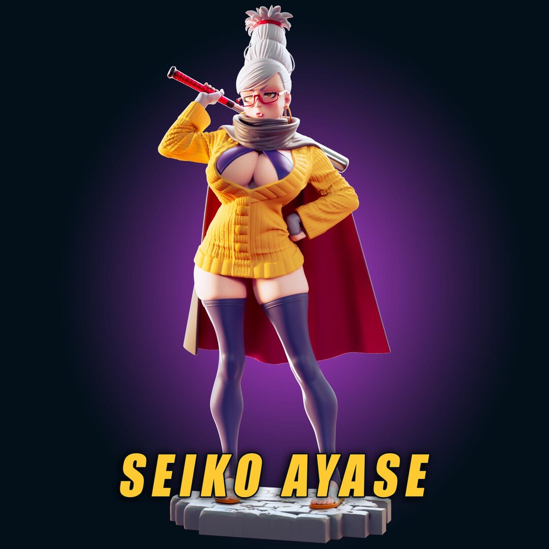 Seiko Ayase Figure SFW NSFW Dandadan 12k Resolution 3D Printed