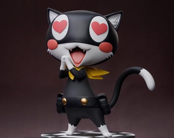 Morgana Figure | Persona 5 | 12k Resolution | 3D Printed | Unassembled | Unpainted