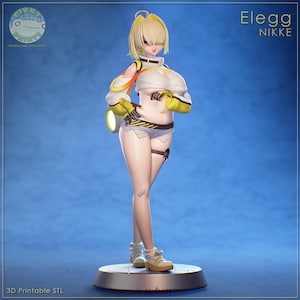 Elegg Figure | Nikke - Goddess of Victory | 12k Resolution | 3D Printed | Unassembled | Unpainted